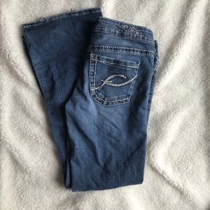 Silver Aiko Flare Jeans